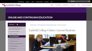 
                            5. Online College Current Students - Linfield College