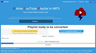 
                            5. Online Converter YouTube Playlist to MP3 | MyPlaylist