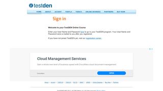 
                            4. Online Course Login - TestDEN