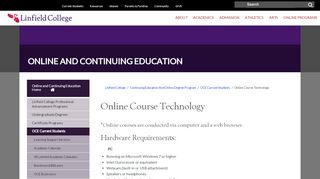 
                            9. Online Course Technology - Linfield College