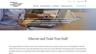 
                            4. Online Courses - AACN