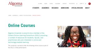 
                            6. Online Courses - Algoma University