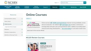 
                            7. Online Courses | NCSBN