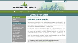 
                            7. Online Court Records | Montgomery County Government