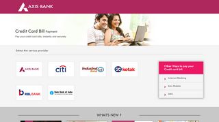 
                            6. Online Credit Card Payment - Axis Bank