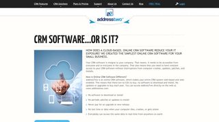 
                            7. Online CRM Software | Cloud CRM | AddressTwo