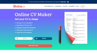 
                            3. Online CV Maker | Create your CV online in just a few clicks!