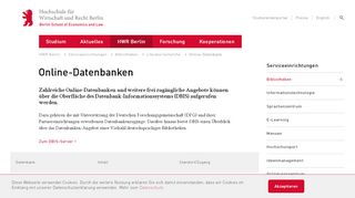 
                            2. Online-Datenbank | HWR Berlin