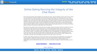 
                            3. Online Dating Chat Rooms, Meet Singles, Make Friends - Megafriends