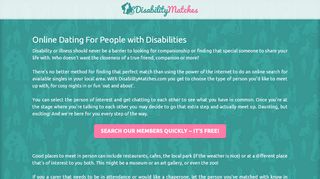 
                            2. Online Dating For People with Disabilities - Disability Matches