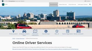 
                            4. Online Driver Services - DMV.PA.gov