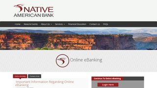 
                            7. Online E-Banking | Native American Bank