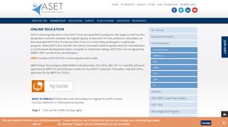 
                            1. Online Education - ASET - The Neurodiagnostic Society