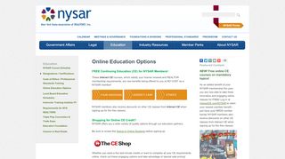 
                            6. Online Education Options - NYSAR