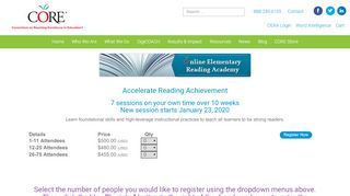 
                            6. Online Elementary Reading Academy - Consortium on Reaching ...