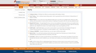 
                            8. Online Equity Trading | Share & Stock Market ... - ICICI Direct