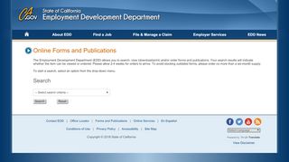 
                            9. Online Forms and Publications - forms.edd.ca.gov