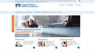 
                            3. Online-Geschäftsstelle - Augusta-Bank eG Raiffeisen-Volksbank