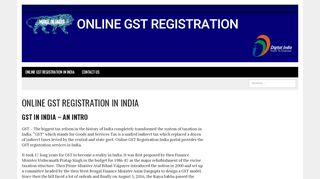 
                            3. ONLINE GST REGISTRATION IN INDIA