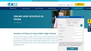 
                            4. Online High Schools in Texas | K12