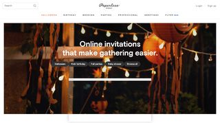 
                            5. Online invitations, cards and flyers - Paperless Post
