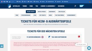 
                            4. Online kaufen » TSG Hoffenheim