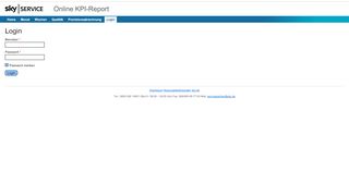 
                            4. Online KPI-Report - Login