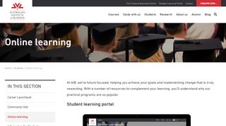 
                            1. Online learning - aib.edu.au