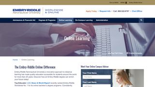 
                            2. Online Learning | Embry-Riddle Aeronautical …