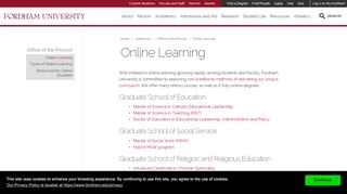 
                            2. Online Learning | Fordham
