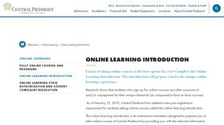 
                            7. Online Learning Introduction | Central Piedmont