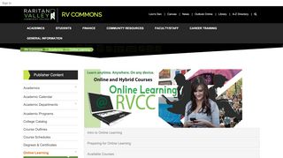 
                            2. Online Learning - RV Commons - Raritan Valley Community ...