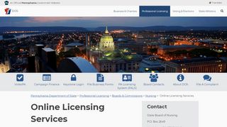 
                            9. Online Licensing Services - dos.pa.gov