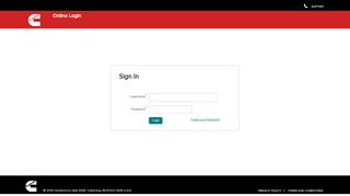 
                            3. Online Login - Cummins