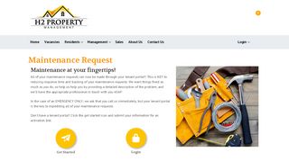 
                            4. Online Maintenance Request for H2 - H2 Property Management