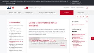 
                            9. Online-Medienkatalog der AK Bibliothek | Arbeiterkammer Tirol