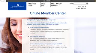 
                            2. Online Member Center - A Member - Health Plan of Nevada
