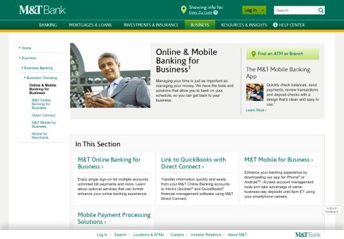 
                            8. Online & Mobile Banking Services for Business | M&T Bank