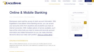 
                            3. Online Mobile Business Banking in Washington, DC ... - EagleBank