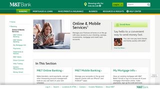 
                            1. Online & Mobile Services - Banking | M&T Bank