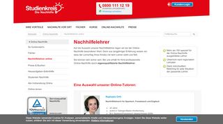 
                            4. Online-Nachhilfe-Lehrer - Studienkreis