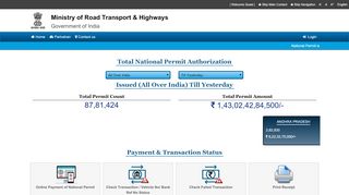 
                            1. Online National Permit::Pay National Permit Authorization Fee Online