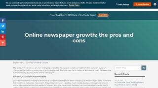 
                            6. Online newspaper growth: the pros and cons - Cision