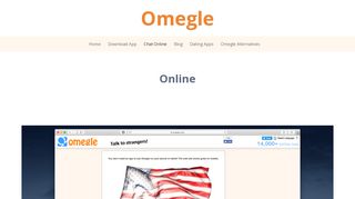 
                            2. Online - Omegle