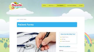 
                            5. Online Patient Forms - Maruthi Pediatrics