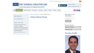 
                            2. Online Patient Portal - Day Kimball Healthcare