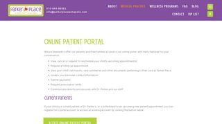 
                            8. Online Patient Portal — Parker Place | Children's Health ...