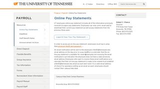 
                            7. Online Pay Statements - Payroll