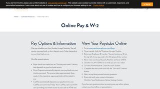 
                            4. Online Pay & W-2 - Aerotek Contractor Resources - Aerotek.com