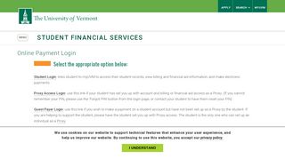 
                            2. Online Payment Login | Student Financial Services | The ...